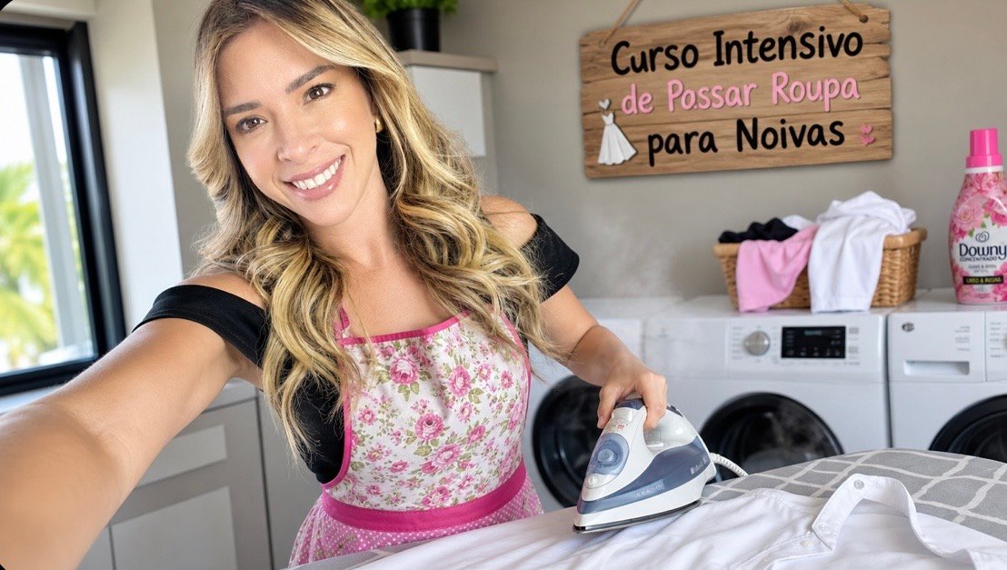 Curso Intensivo de passar roupa para noiva